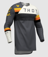 Motocross jersey THOR SPORTMODE LEAGUE CHAR/WHT