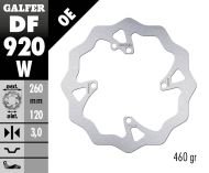 Μπροστινό δίσκο φρένων Galfer WAVE FIXED 260x3mm DF920W