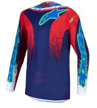 Παιδική φανέλα motocross Alpinestars FLUID DRAG BL/NV/RD/WH
