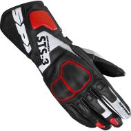 Women's leather motorcycle gloves SPIDI STS-3 RED