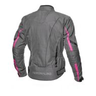 Jachetă motocicletă textilă de damă ADRENALINE LOVE RIDE 2.0 LADY NEGRU/ROZ/GRI