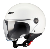 CASCĂ SCUTER MT STREET S PURE A0 ALB LUCIOS