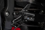 Rear footrests FXR black HONDA GILLES FXR-H06P-B