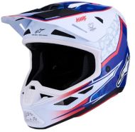 Κράνος Motocross ALPINESTARS SM7 BLASTER ΛΕΥΚΟ/ΜΠΛΕ/ΚΟΚΚΙΝΟ
