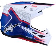 Κράνος Motocross ALPINESTARS SM7 BLASTER ΛΕΥΚΟ/ΜΠΛΕ/ΚΟΚΚΙΝΟ