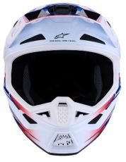 Κράνος Motocross ALPINESTARS SM7 BLASTER ΛΕΥΚΟ/ΜΠΛΕ/ΚΟΚΚΙΝΟ