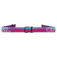 Motocross Goggles O'NEAL B-10 STRIPED PINK/PURPLE - SILVER MIRROR V.26