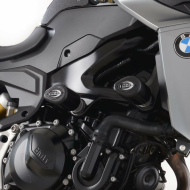 Dopuri de protecție spate R&G RACING Aero, negre, pentru BMW F900R 20-24 / XR 20-24