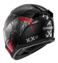 Каска SHARK D-SKWAL 3 SHIEVER BLACK/GREY/RED