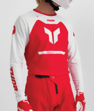 Motocross Jersey THOR RIDEMODE MENACE RED