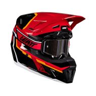Casca motocross LEATT Kit Moto 7.5 Red V26