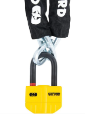 Lacăt cu lanț OXFORD Boss Alarm 14mmx12mm cu lanț de 1,5m