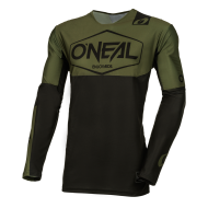 Tricou motocross O'NEAL MAYHEM HEXX NEGRU/VERDE V.24