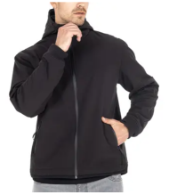 Jachetă textilă JOHN DOE HOOD XTM V3 RIP STOP SOFTSHELL NEGRU