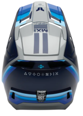 Cască motocross pentru copii THOR FLEET DEFY BL/GY