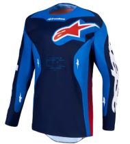 Φανέλα μοτοκρός ALPINESTARS RACER HUNT ΜΠΛΕ/ΚΟΚΚΙΝΟ