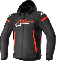 Υφασμάτινο μπουφάν μοτοσικλέτας ALPINESTARS Zaca Αδιάβροχο ΜΑΥΡΟ/ΚΟΚΚΙΝΟ/ΛΕΥΚΟ