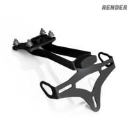 Suport pentru plăcuță de înmatriculare R&G RACING Suport pentru plăcuță de înmatriculare Yamaha Tracer 9 25-26
