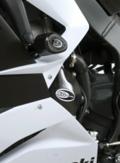 Dopuri de protecție R&G RACING Aero Crash Protectors Negre Kawasaki ZX-6R/ZX636-R 13-16