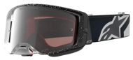 Motocross Goggles ALPINESTARS SUPERTECH HITEN WHT BLACK MIRROR-SILVER