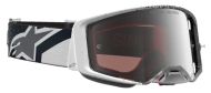 Motocross Goggles ALPINESTARS SUPERTECH HITEN WHT BLACK MIRROR-SILVER
