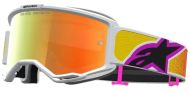 Motocross goggles ALPINESTARS VISION 5 DRAG ORG RED MIRROR-RED