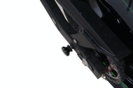 Adaptoare suport R&G RACING pentru mulinete offset din bumbac, negre, Kawasaki Ninja 400 18-24