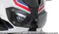 Стъклен протектор за фар R&G RACING Headlight Shield Translucent Yamaha R3 15-20