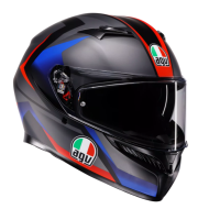 CASCĂ AGV K3 STRIGA NEGRU/ALBASTRU/ROȘU