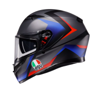 CASCĂ AGV K3 STRIGA NEGRU/ALBASTRU/ROȘU