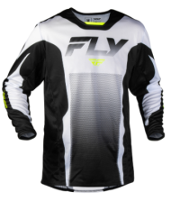 Motocross shirt FLY RACING Kinetic Fade - White/Black/Hi-Vis