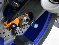 Bobine suport R&G RACING M10 albastre, adaptoare suport KAWASAKI