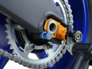 Bobine suport R&G RACING M10 albastre, adaptoare suport KAWASAKI