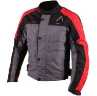 Geacă motociclistă textilă ADRENALINE PYRAMID 2.0 NEGRU/GRI/ROȘU