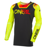 Tricou motocross O'NEAL PRODIGY FIVE SIX V.27 NEGRU/GALBEN NEON