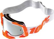 Motocross Goggles 100% RACECRAFT ORANGE SILVER FLASH