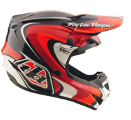 Kids motocross helmet TROY LEE DESIGNS GP Pro Crossover Helmet - Black/Red