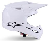 Cască motocross ALPINESTARS SM3 ALB-LUCIOS