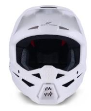 Cască motocross ALPINESTARS SM3 ALB-LUCIOS
