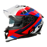 Helmet O'NEAL CHALLENGER EXO BLACK/WHITE/RED/BLUE V.25