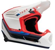Cască motocross THOR FLEET DEFY WHITE/RD/BLUE
