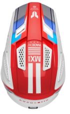 Cască motocross THOR FLEET DEFY WHITE/RD/BLUE