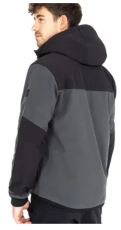Jachetă textilă JOHN DOE HOOD XTM V3 RIP STOP SOFTSHELL GRI/NEGRU