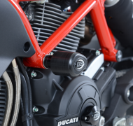Protecții de protecție R&G RACING Aero Crash Protectors Negre Ducati Monster 797 17-21