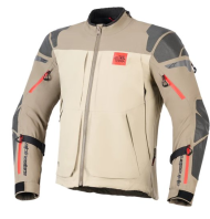 Motorcycle jacket ALPINESATSR Nazca 3L GTX Brown