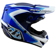 Kids motocross helmet TROY LEE DESIGNS GP Shutter - Blue/White