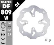 Заден спирачен диск Galfer WAVE FIXED 150x2,9mm DF809W