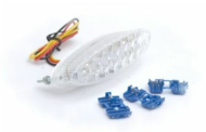 Φως φρένων LED με φως πινακίδας κυκλοφορίας R&G RACING Φως πινακίδας κυκλοφορίας LED λευκό
