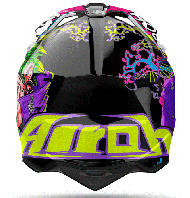 Casca motocross AIROH WRAAAP MUSIC GLOSS