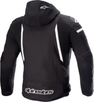 Υφασμάτινο μπουφάν μοτοσικλέτας ALPINESTARS Zaca Αδιάβροχο ΜΑΥΡΟ/ΛΕΥΚΟ